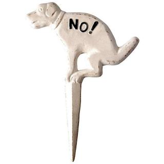 Znak zakaz wyprowadzania psów ecru