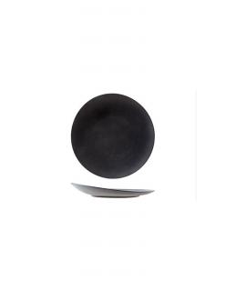 Talerz płaski z uniesionym rantem 310 mm czarny - ARIANE Dazzle Black