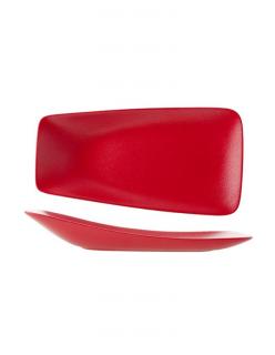 Talerz prostokątny 330 x 230 mm czerwony - ARIANE Dazzle Red