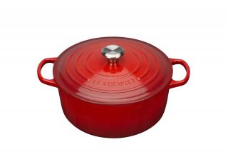 Le Creuset - Okrągła Brytfanna 24cm SIGNATURE wiśnia Zapłać później z PayPo