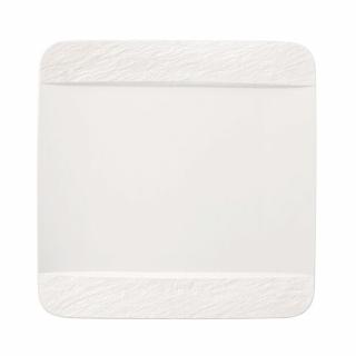 VilleroyBoch - Talerz płaski kwadratowy 28cm Manufacture Rock Blanc Zapłać później z PayPo