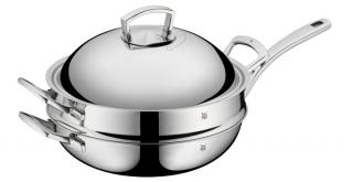 WMF - Patelnia WOK z pokrywką i wkładką do parowania 32cm Zapłać później z PayPo