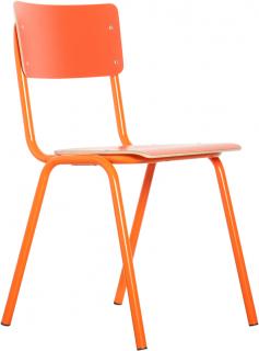 Zuiver - Krzesło BACK TO SCHOOL HPL pomarańczowe Zapłać później z PayPo