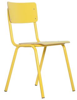 Zuiver - Krzesło BACK TO SCHOOL HPL żółte Zapłać później z PayPo
