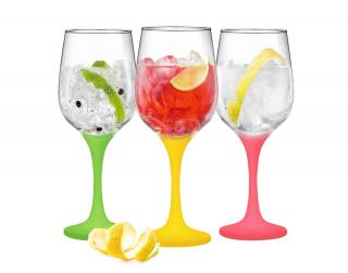 Kieliszek 375ml Lato Mix 3 szt