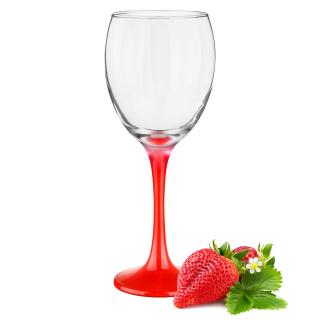 Kieliszek Wino 300ml Nóżka Czerwona