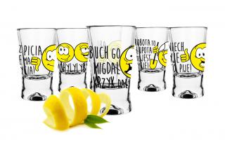 Kieliszki do wódki X 25ml Humor Buźki 6 szt