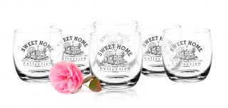 Komplet SZKLANEK NISKICH 260ML SWEET HOME 6 szt