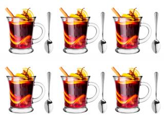 Kubek Leo 350ml 6 szt + Łyżeczki