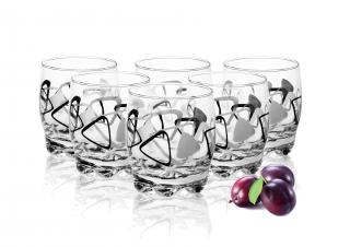 Szklanki do soków drinków 250ml Trójkąty 6 szt