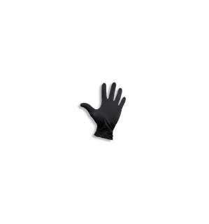 Rękawice rękawiczki nitrylowe czarne "M" 100szt.