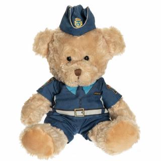 Miś pluszowy Przytulanka Teddykompaniet, Maskotka Policjant, Pluszak 30 cm