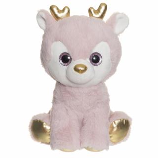 Renifer pluszowy Przytulanka Teddykompaniet, Maskotka Ronja róż 25cm