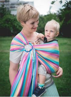 Chusta do noszenia dzieci MAGIC SUMMER RING - 100% Bawełna, chusta kółkowa, rozmiar: 2,1 m, splot skośno-krzyżowy