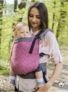 Nosidełko regulowane Grow Up: Meadow (bordowe) Z dodatkami