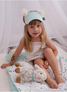 Opaska na oczy/do spania Kinder Hop Dreamy Bear (Mini)  Triangles Aquamarine