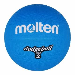 DB2-B Piłka gumowa Molten dodgeball size 2 niebieska