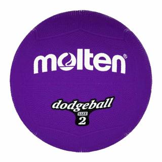 DB2-V Piłka gumowa Molten dodgeball size 2 fioletowa