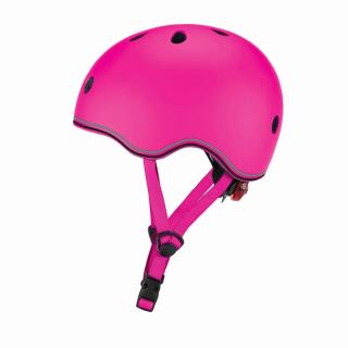 Kask dziecięcy XXS/XS (45-51 cm) Neon Pink z lampka LED Globber 506-110