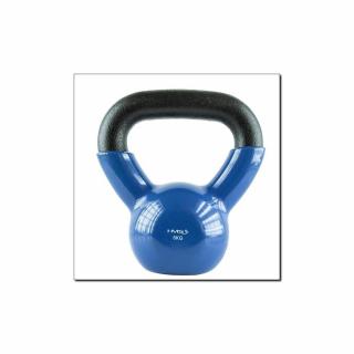 KNV06 BLUE KETTLEBELL ŻELIWNY POKRYTY WINYLEM HMS