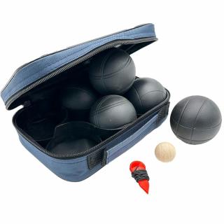 KULE DO GRY 6 SZT.BOULE PETANQUE CZARNE POKROWIEC ENERO PRO