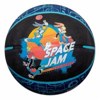 Piłka do koszykówki Spalding Space Jam Court czarno-niebieska '6 84592Z - rozmiar piłek - 7