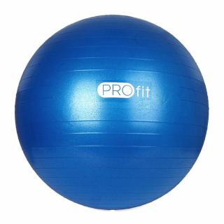 Piłka gimnastyczna Profit 55 cm niebieska z pompką DK 2102