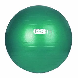 Piłka gimnastyczna Profit 65 cm zielona z pompką DK 2102