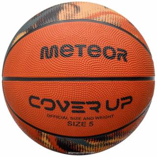 Piłka koszykowa Meteor Cover up pomarańczowa 16809 rozmiar 5 - rozmiar piłek - 5