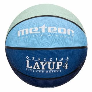 Piłka koszykowa Meteor LayUp 4 niebiesko-granatowo-szara 07077