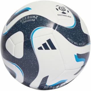 Piłka nożna adidas Ekstraklasa Training biało-granatowa IQ4932 - rozmiar piłek - 3