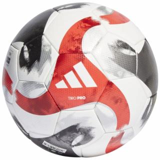 Piłka nożna adidas Tiro Pro biało-szaro-czerwona HT2428