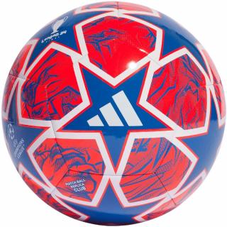 Piłka nożna adidas UCL Club czerwono-niebieska IN9327 - rozmiar piłek - 4