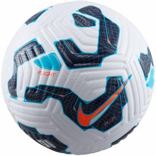 Piłka nożna Nike Flight FA24 biało-czarno-niebieska FZ3023 100 - rozmiar piłek - 5
