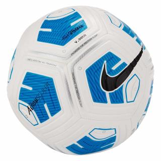Piłka nożna Nike Strike Team biało-niebieska CU8064 100 - rozmiar piłek - 5