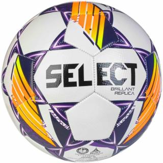 Piłka nożna Select Brillant Replica vs24 biało-purpurowa 18336 - rozmiar piłek - 5