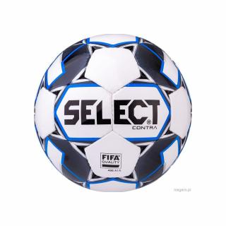 Piłka nożna Select Contra 5 FIFA 2019 biało-niebieska 15006 - rozmiar piłek - 5
