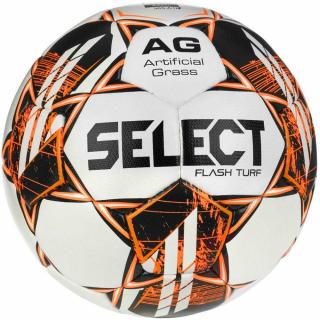 Piłka nożna Select Flash Turf v23 biało-pomarańczowa 17894 - rozmiar piłek - 4