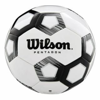Piłka nożna Wilson Pentagon SB BL biało-czarna WTE8527XB05 - rozmiar piłek - 5