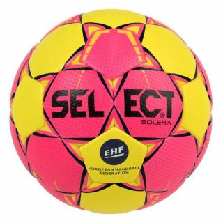 Piłka ręczna Select Solera Senior 3 2018 różowo-żółta 16254 - rozmiar piłek - 3