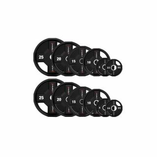 TPC SET ZESTAW TALERZY OLIMPIJSKICH POLIURETANOWYCH 2 x 2.5 - 25 KG CPU - 155KG HMS