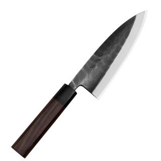 Hideo Kitaoka Shirogami Black Oktagon Nóż Deba 16,5 cm