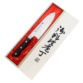 Satake Noushu Nóż Santoku 17 cm w drewnianym pudełku