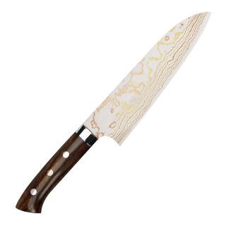 Takeshi Saji IW Aogami#2 Color Nóż Santoku 18 cm
