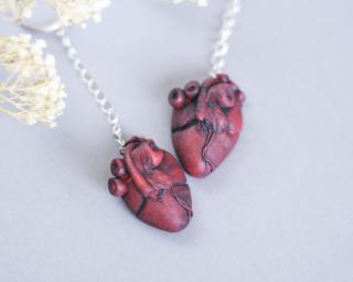 Anatomiczne serce brelok #2