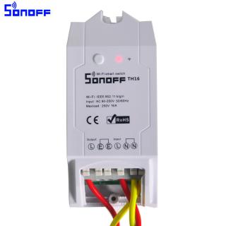 SONOFF włącznik TH16 WiFi pod czujnik temperatury i wilgotności