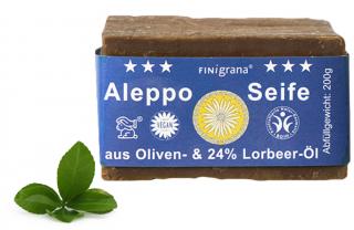 Mydło Aleppo - 24% oleju laurowego - 200g