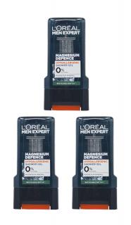 3 x L'Oreal Paris Żel pod prysznic Men Expert Magnesium Defence Hypoallergenic 300ml