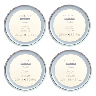 4 x Oriflame Eclat Femme Weekend Perfumowany Krem Do Ciała 250ml