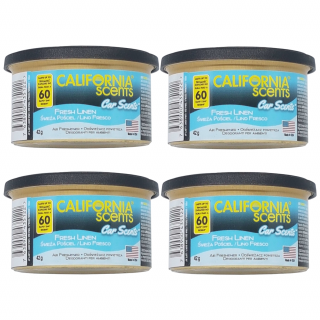 4x California Scents Puszka Zapachowa Fresh Linen 42g